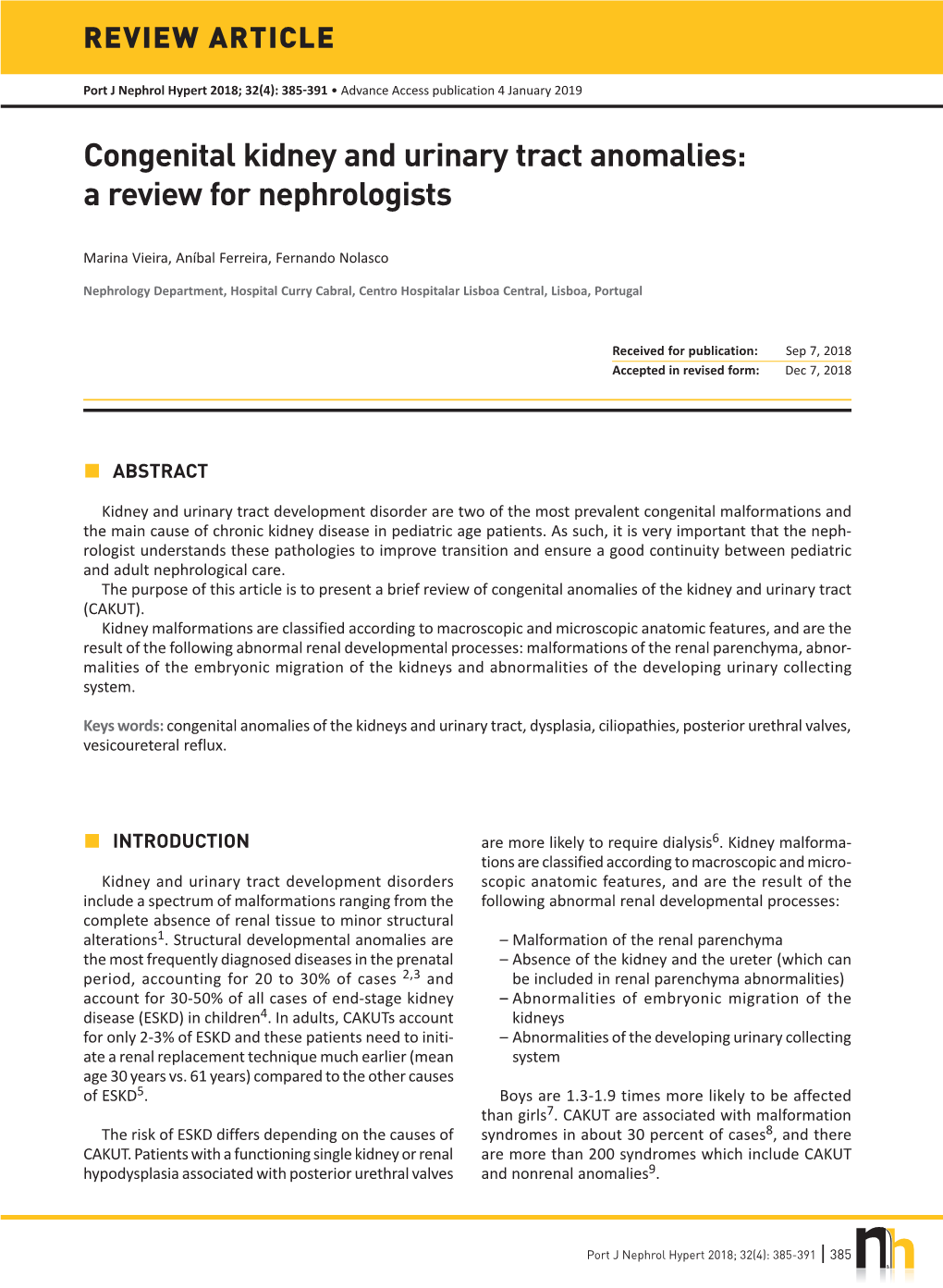 Congenital Kidney and Urinary Tract Anomalies: a Review for Nephrologists