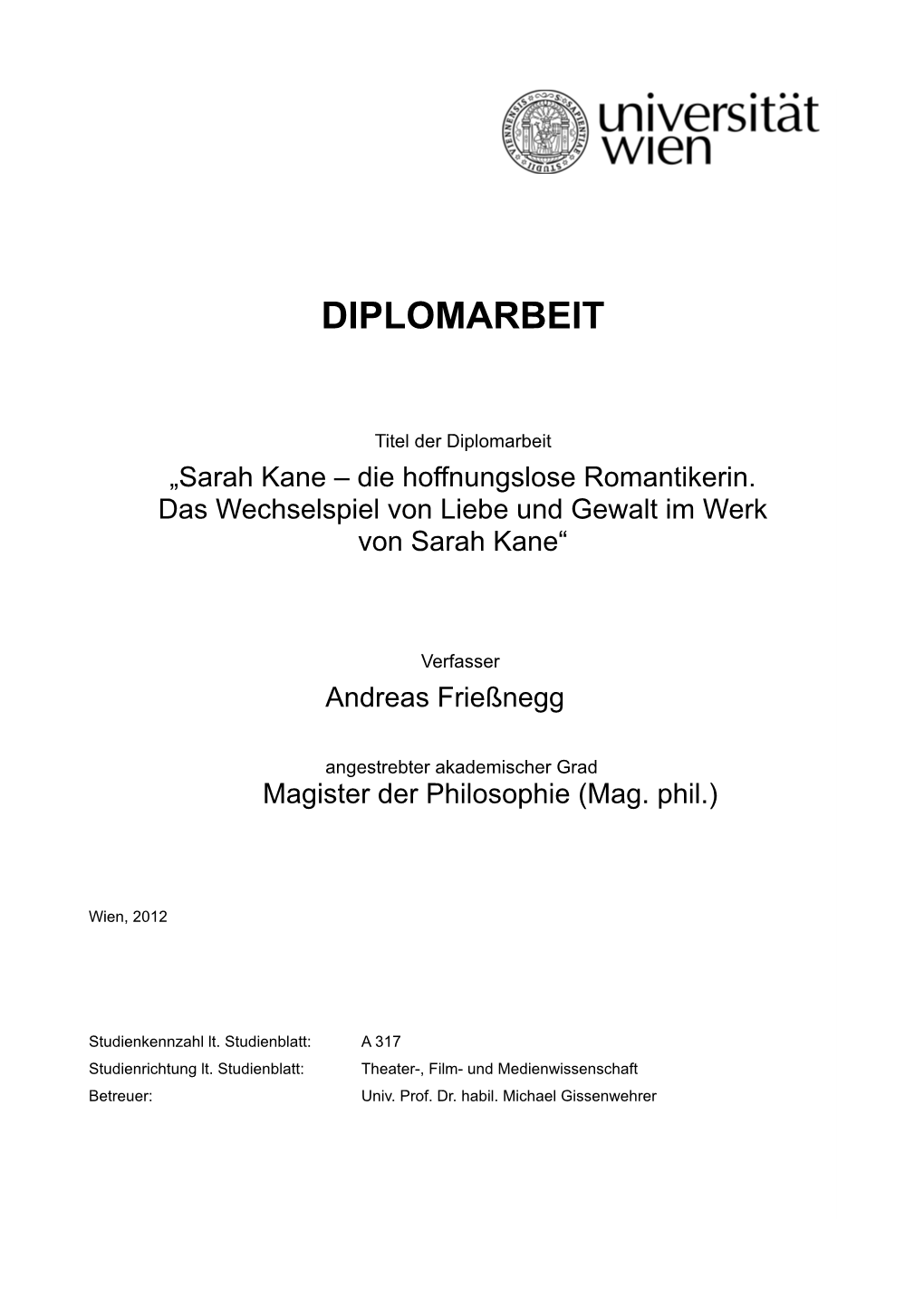 Diplomarbeit