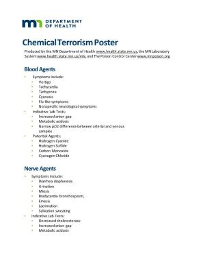Chemical Terrorism Poster
