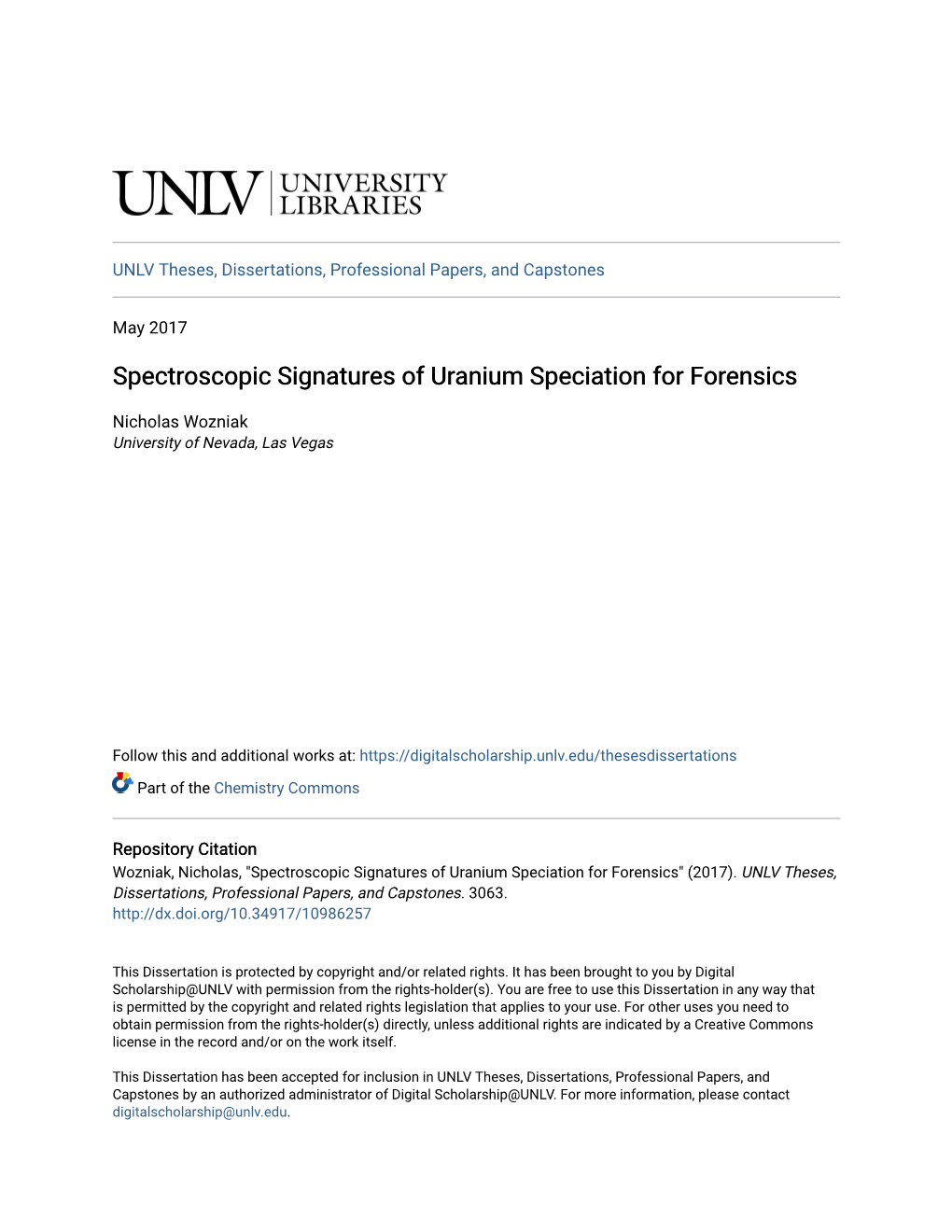 Spectroscopic Signatures of Uranium Speciation for Forensics