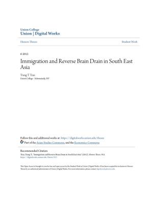 Immigration and Reverse Brain Drain in South East Asia Trang T