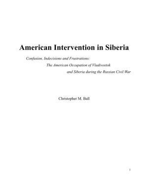 American Intervention in Siberia