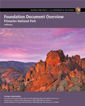 Foundation Document Overview, Pinnacles National Park, California