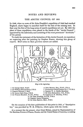The Arctic Council of 1851