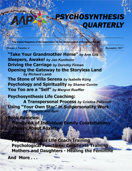 Psychosynthesis Quarterly December 2017
