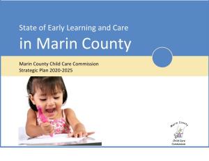 State of Early Learning and Care in Marin County