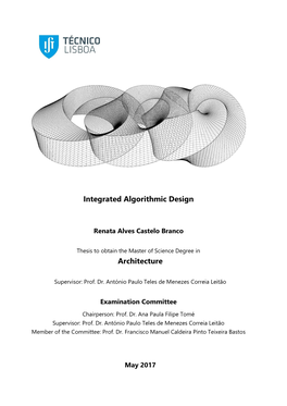 Integrated Algorithmic Design Architecture