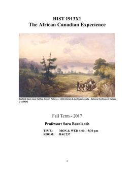 The African Canadian Experience