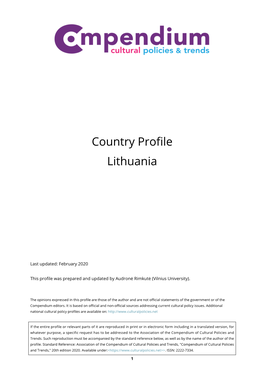 Country Profile Lithuania