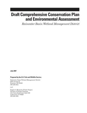 Draft CCP and EA, Rainwater Basin Wetland Management District, NE