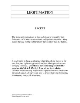 Legitimation