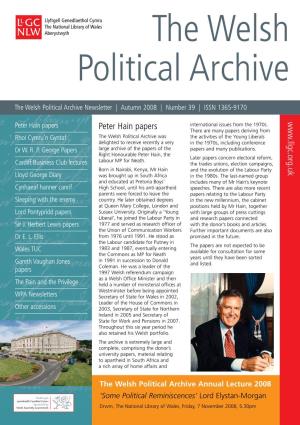 Www .Llgc.Org.Uk Peter Hain Papers