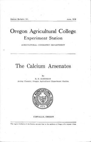 The Calcium Arsenates