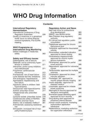 WHO Drug Information Vol