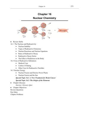 Chapter 16 Nuclear Chemistry