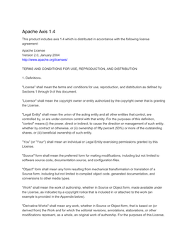 Apache Axis 1.4