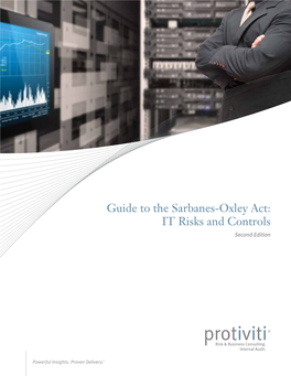 Guide to the Sarbanes-Oxley Act: IT Risks and Controls (Second Edition)