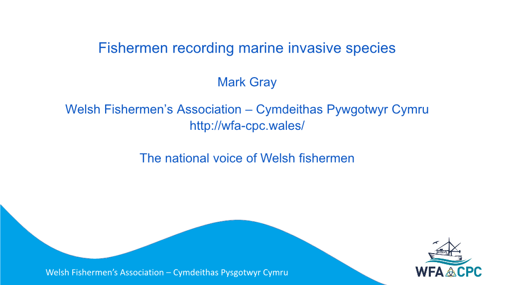 Fishermen Recording Marine Invasive Species