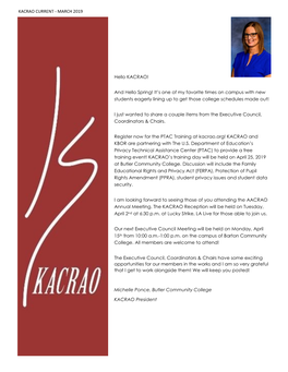 Kacrao Current - March 2019
