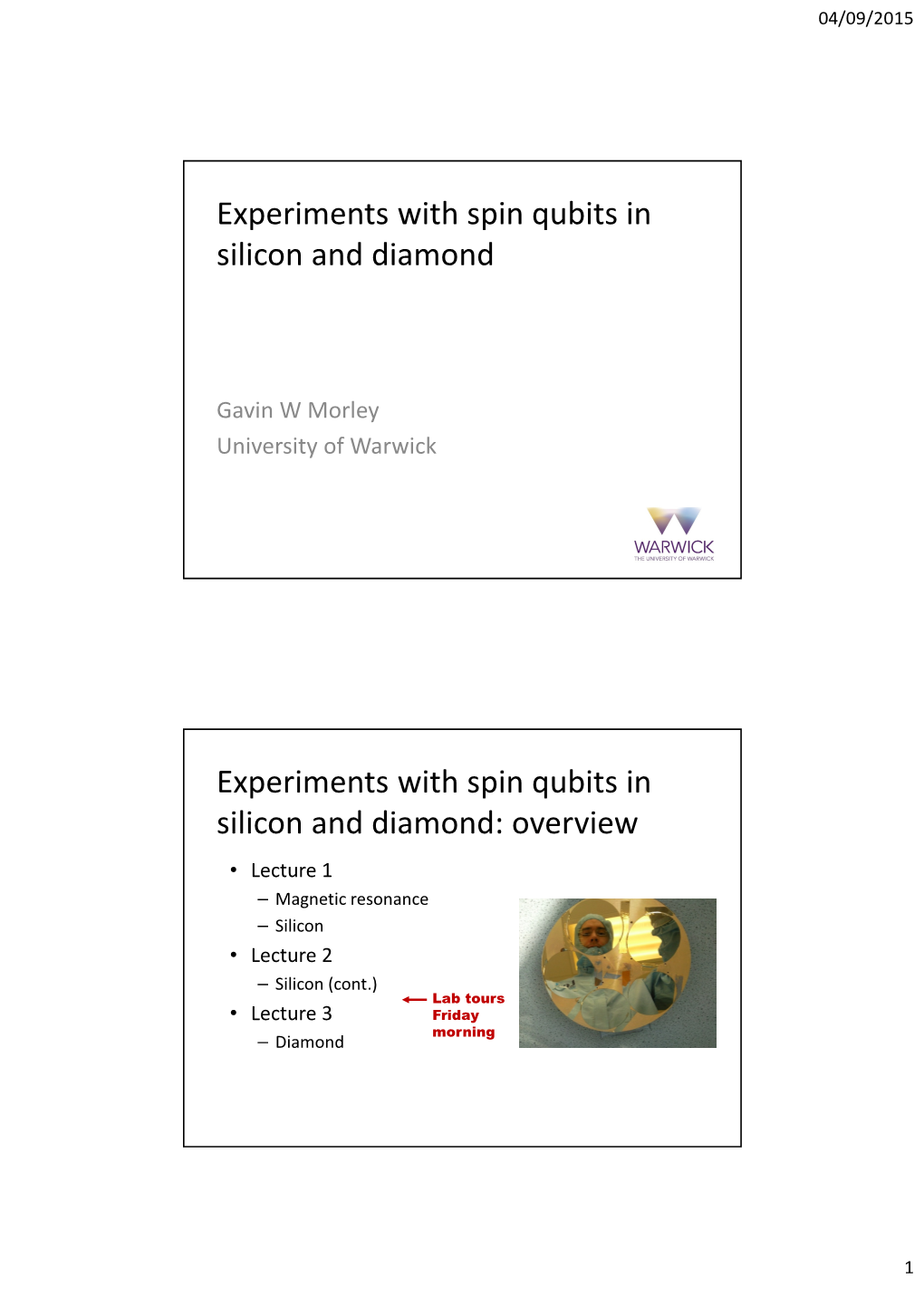 Donor Qubits in Silicon