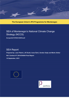 SEA of Montenegro's National Climate Change Strategy