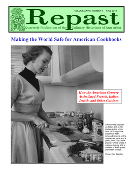 Making the World Safe for American Cookbooks