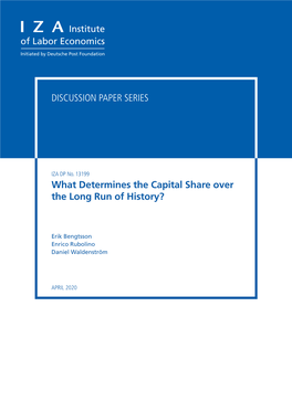 What Determines the Capital Share Over the Long Run of History?