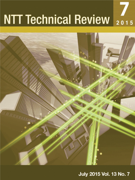 NTT Technical Review, Jul. 2015, Vol. 13, No. 7