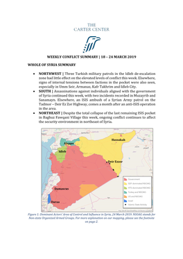 Weekly Conflict Summary | 18 – 24 March 2019