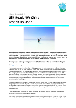 Silk Road, NW China Joseph Rollason