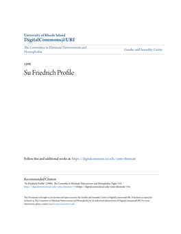 Su Friedrich Profile