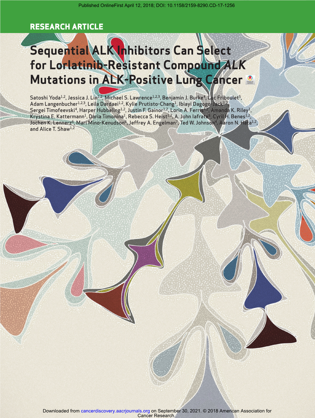 Sequential ALK Inhibitors Can Select for Lorlatinib-Resistant Compound ALK Mutations in ALK-Positive Lung Cancer