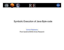 Symbolic Execution of Java Byte-Code