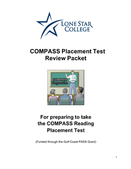 COMPASS Placement Test Review Packet