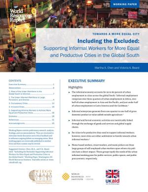 Including the Excluded: Supporting Informal Workers for More Equal and Productive Cities in the Global South