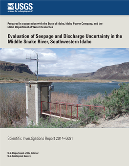 Evaluation of Seepage and Discharge Uncertainty in the Middle Snake River, Southwestern Idaho