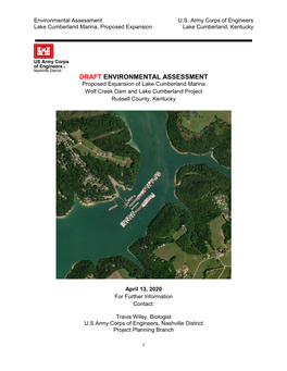 Draft Environmental Assessment for Lake Cumberland Marina Expansion