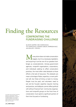 Finding the Resources—Confronting the Fundraising Challenge