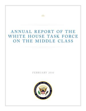 Annual Report of the White House Task Force on the Middle Class