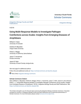 Using Multi‐Response Models to Investigate Pathogen Coinfections Across Scales: Insights from Emerging Diseases of Amphibians