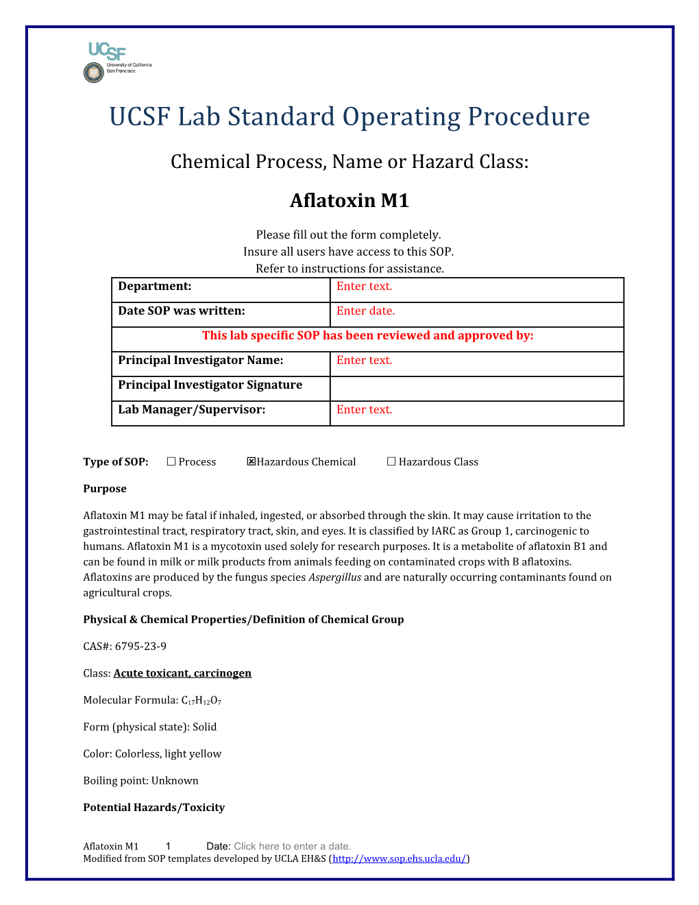 UCSF Lab Standard Operating Procedure s33