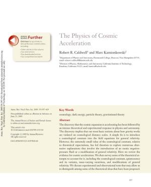 The Physics of Cosmic Acceleration