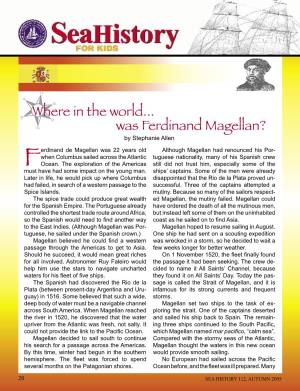 Where in the World... Was Ferdinand Magellan? by Stephanie Allen