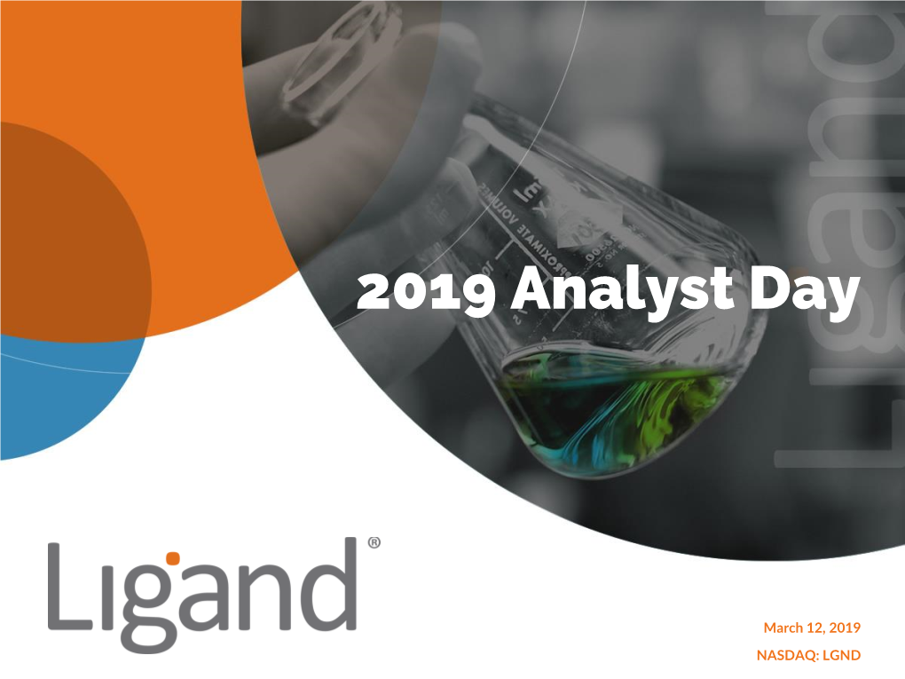 2019 Analyst Day