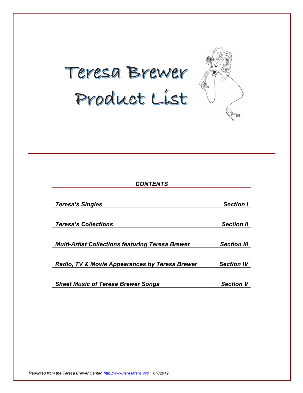 II: Teresa Brewer Collections