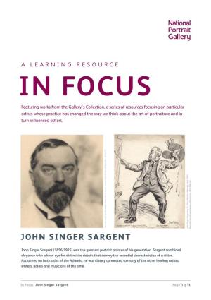 John Singer Sargent John Singer Sargent Reproduced with Permission of Punch Ltd