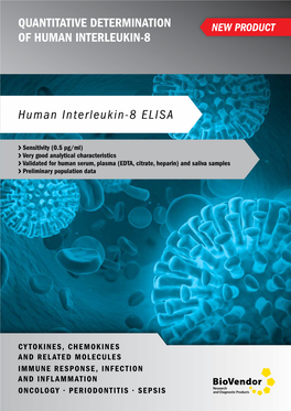 QUANTITATIVE DETERMINATION of HUMAN INTERLEUKIN-8 Human