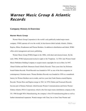Warner Music Group & Atlantic Records