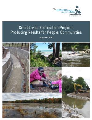 Great Lakes Restoration Projects Producing Results for People, Communities
