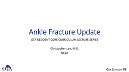 Ankle Fractures 3